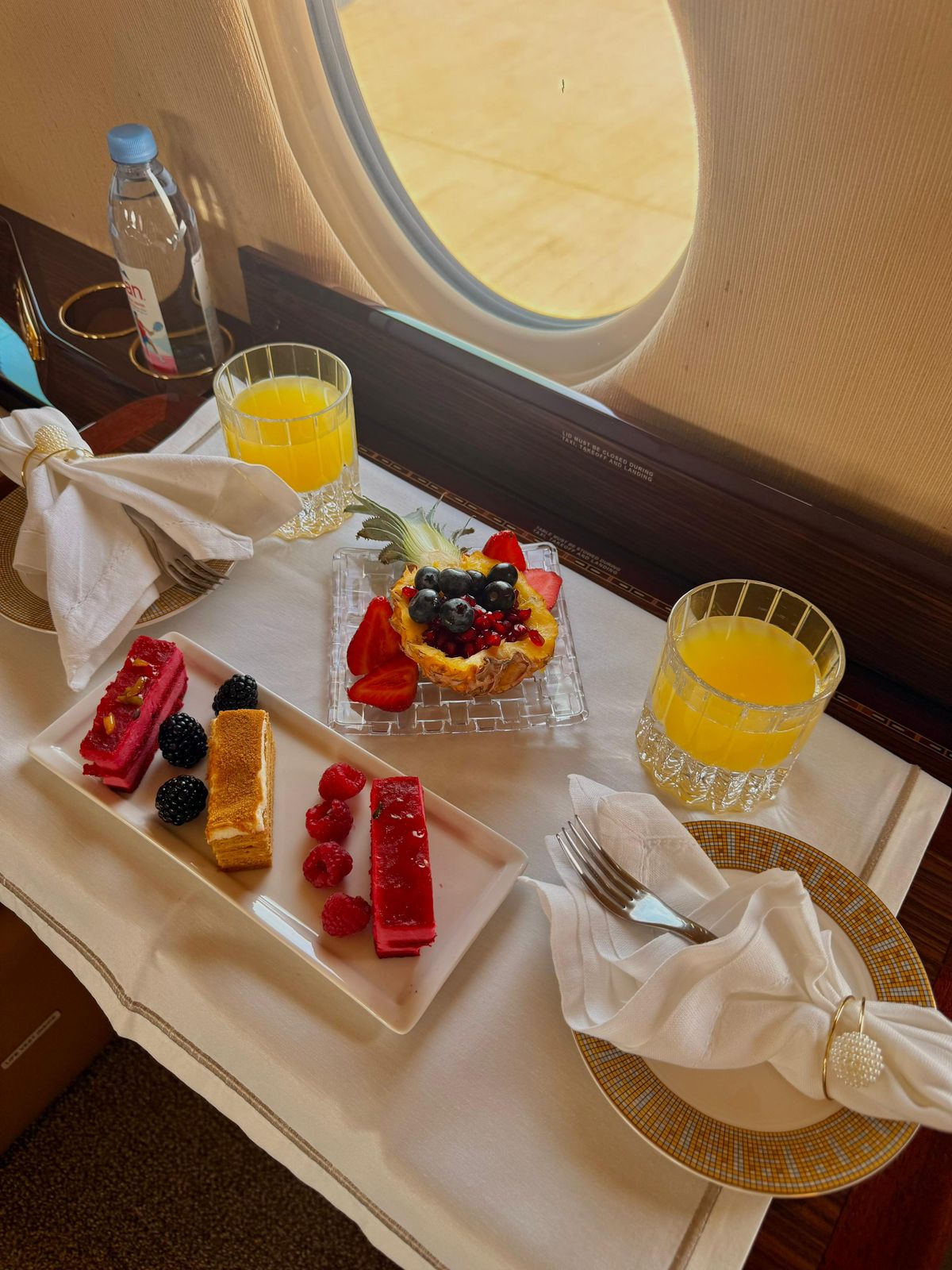 Gulfstream G200 dining detail