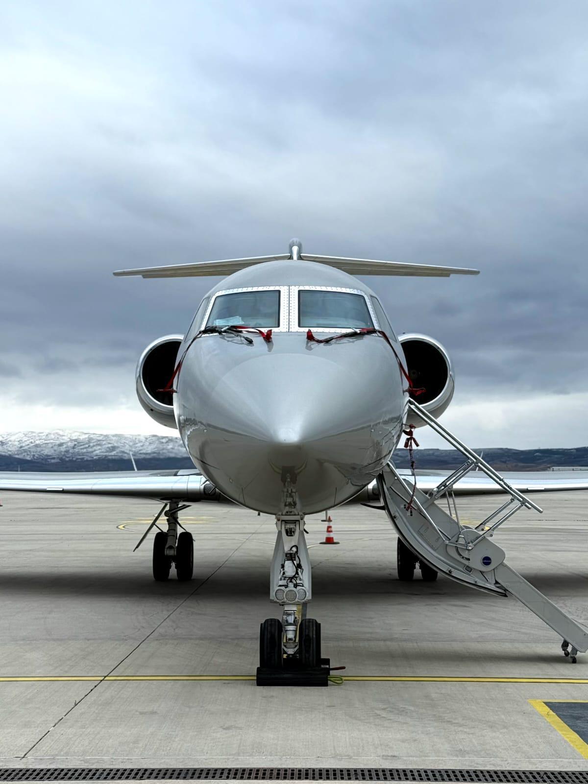 Gulfstream IV on tarmac